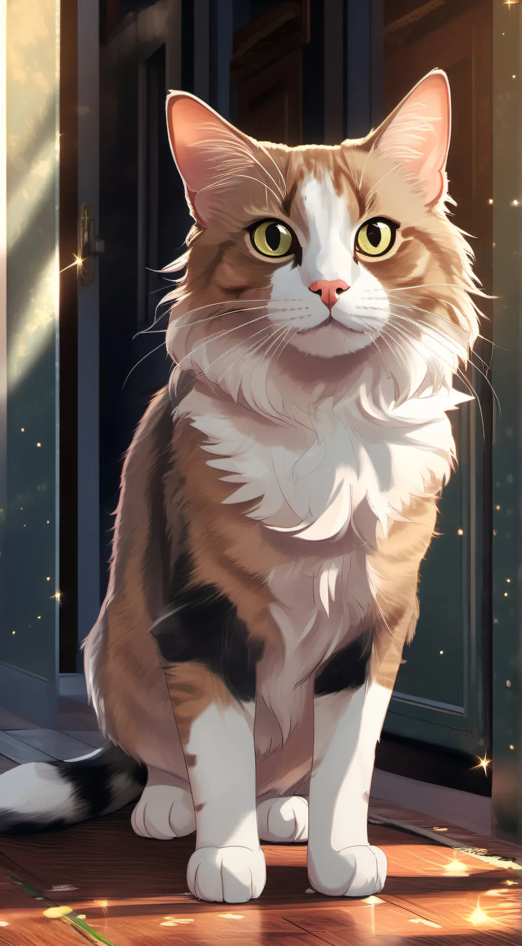 ai character: lover boy cat background