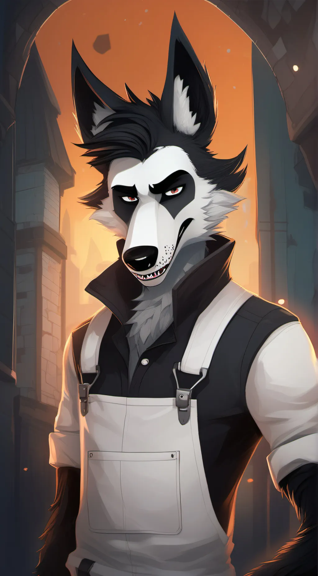 ai character: 🐺Stylized Boris🐺 background