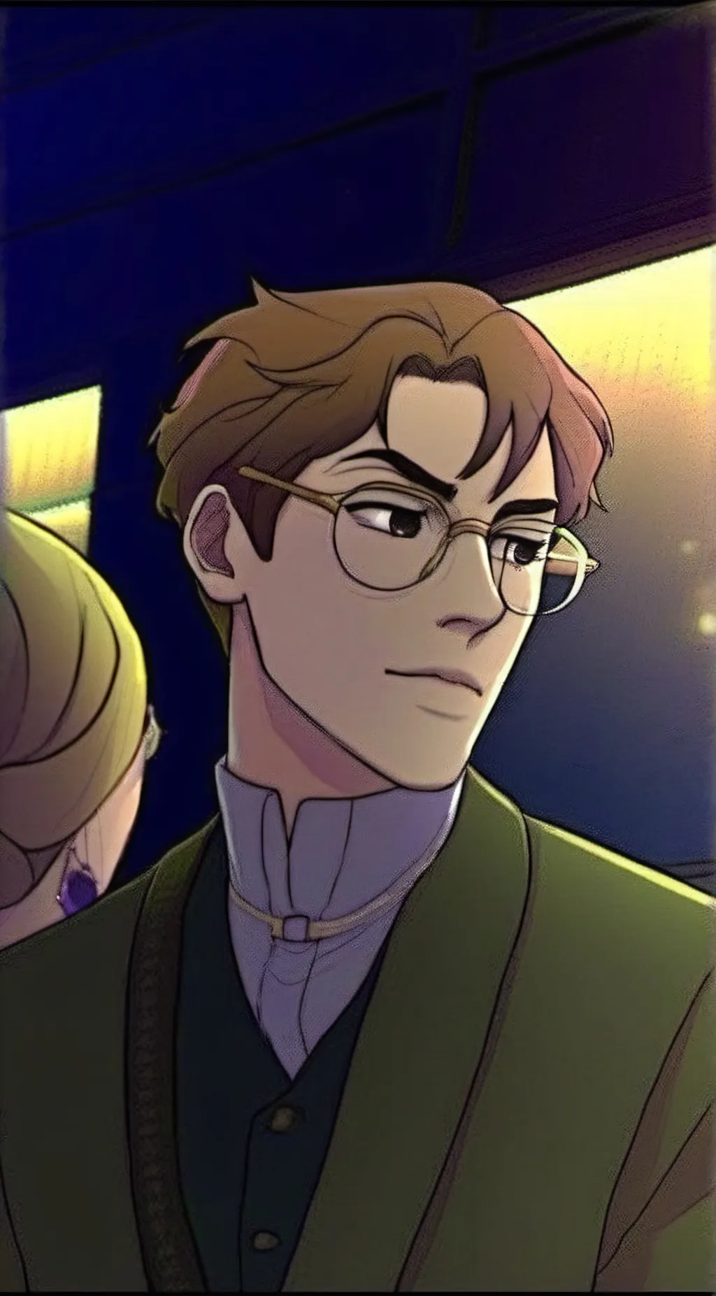 ai character: henry Emily  background