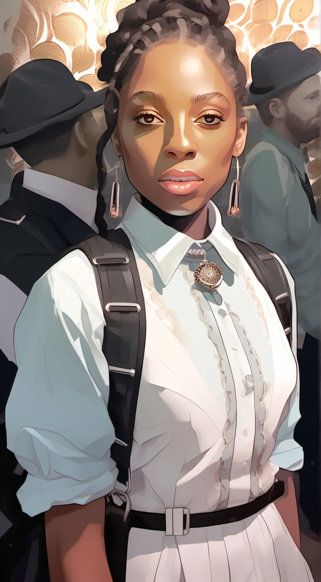 ai character: Connie  background