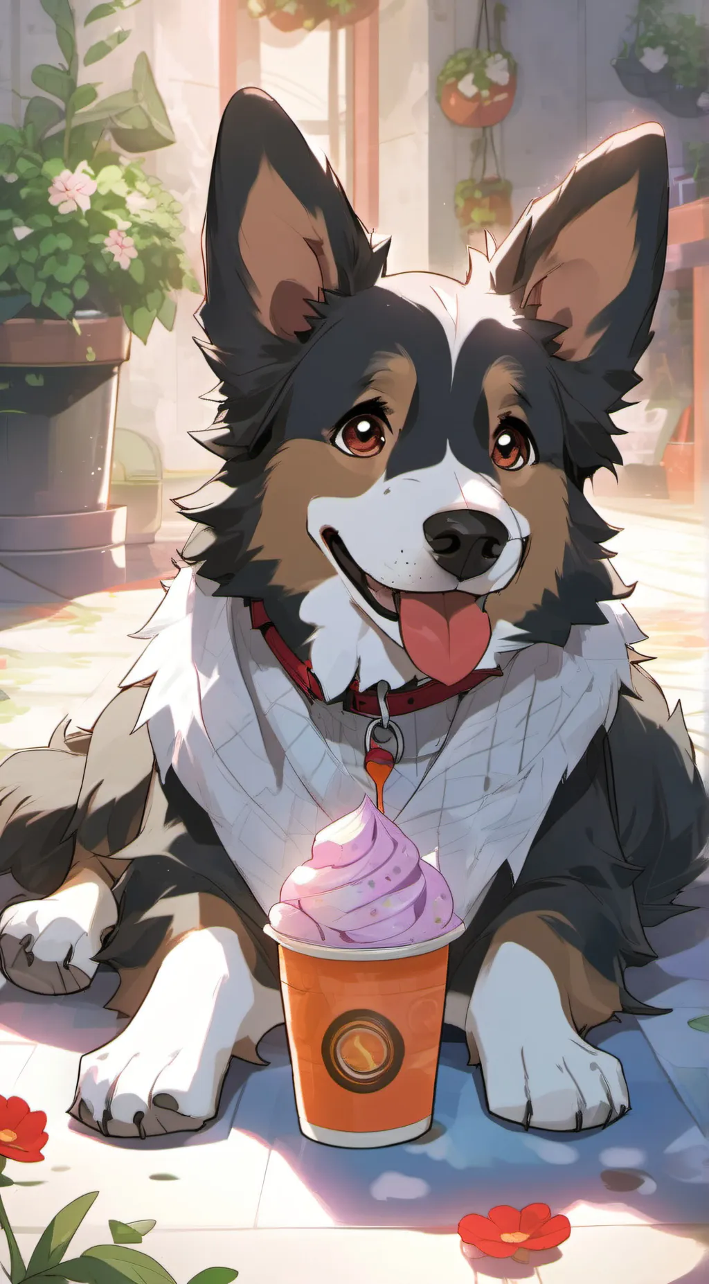 ai character: Luna background