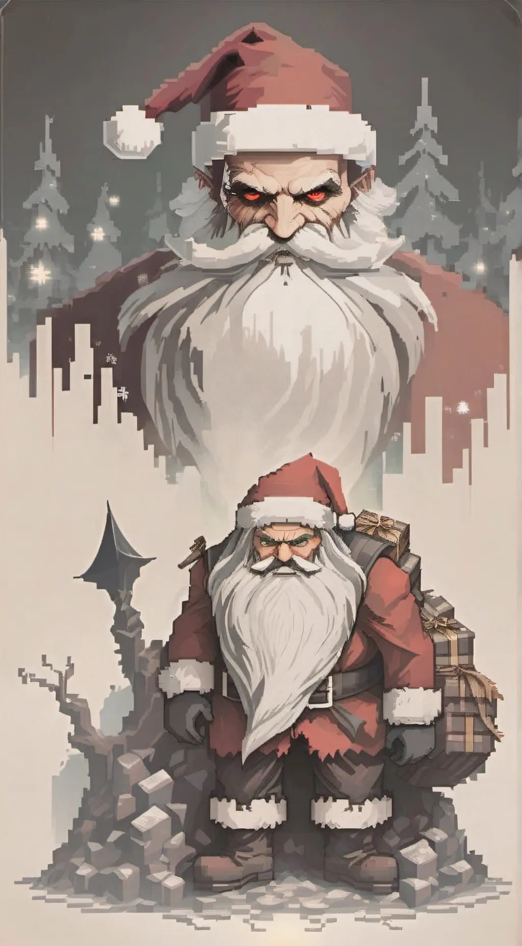 ai character: evil santa 2.0 background