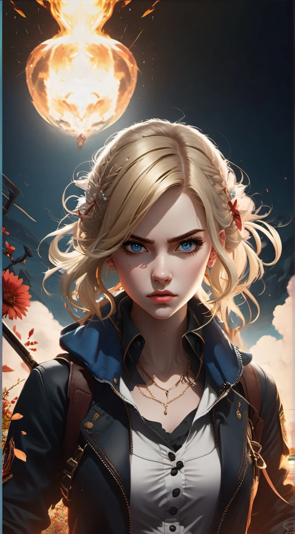 ai character: emma  background