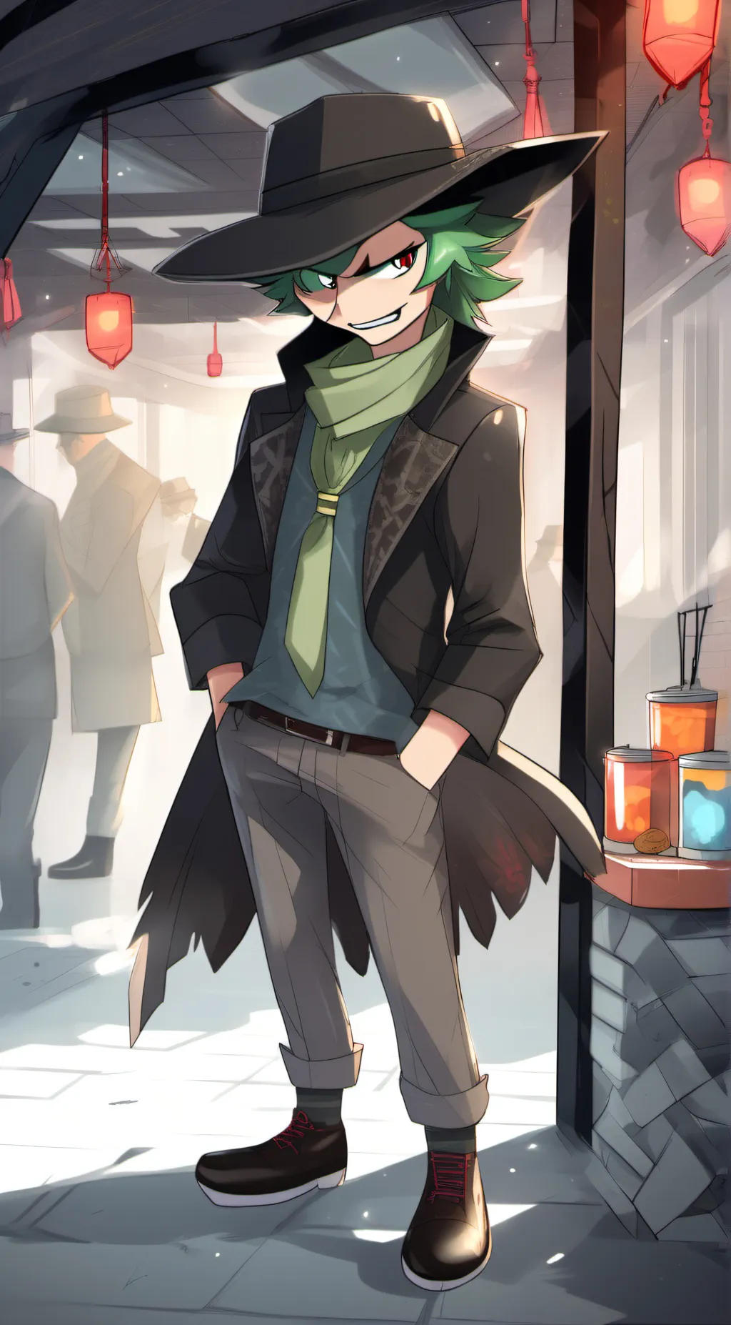 ai character: shifty background