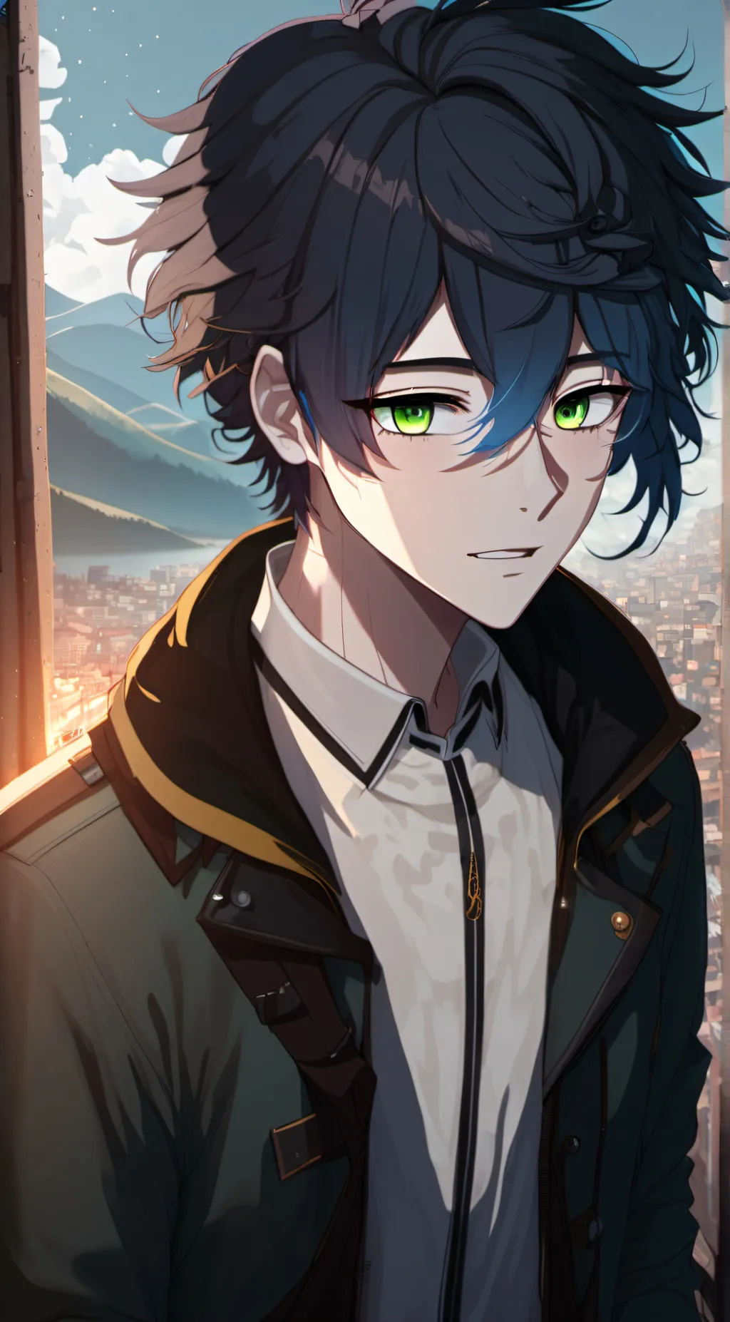 ai character: Shino background