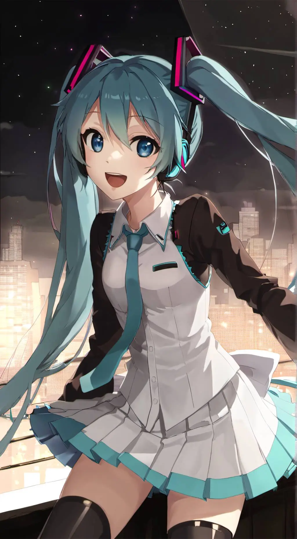 ai character: miku background