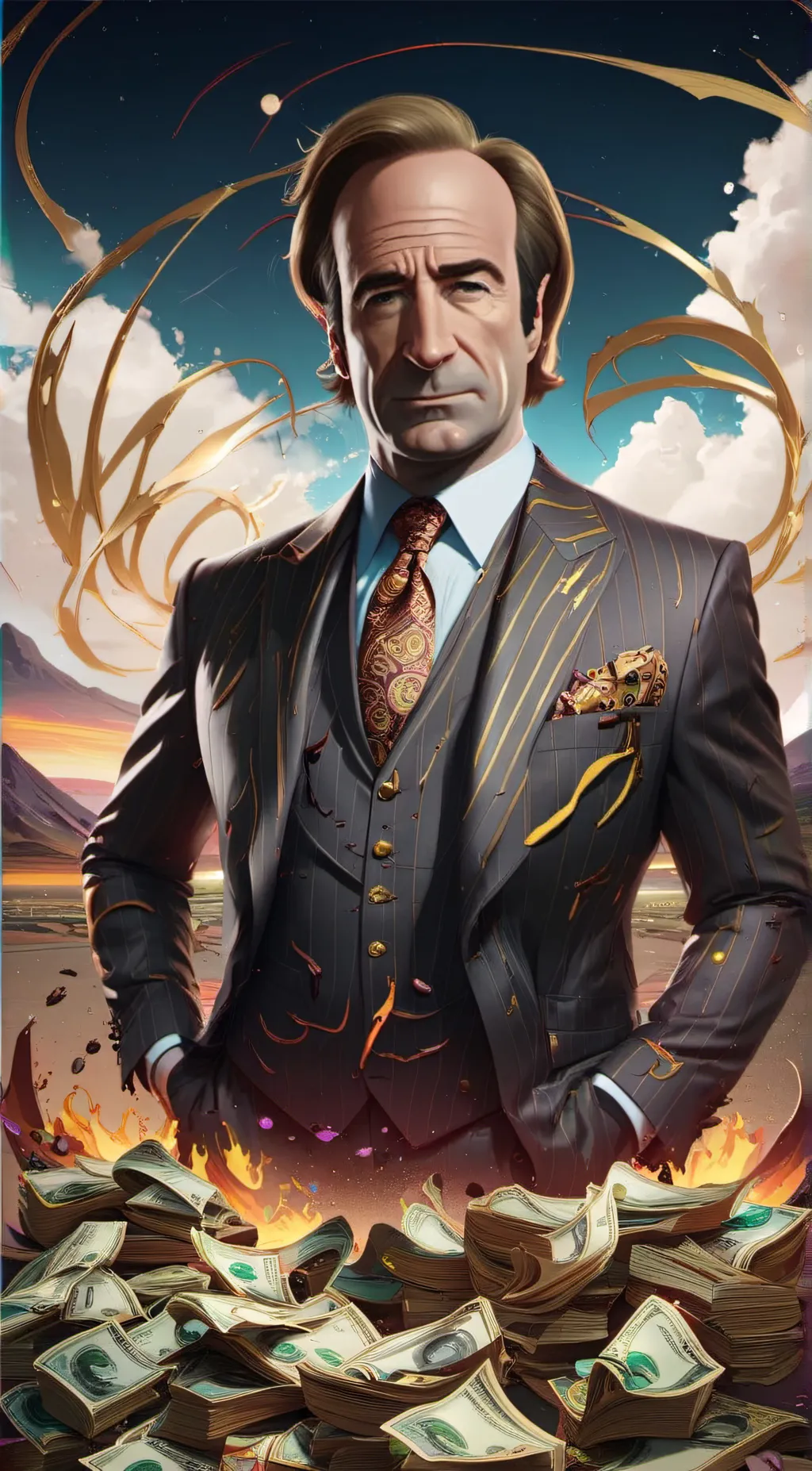 ai character: Saul Goodman background