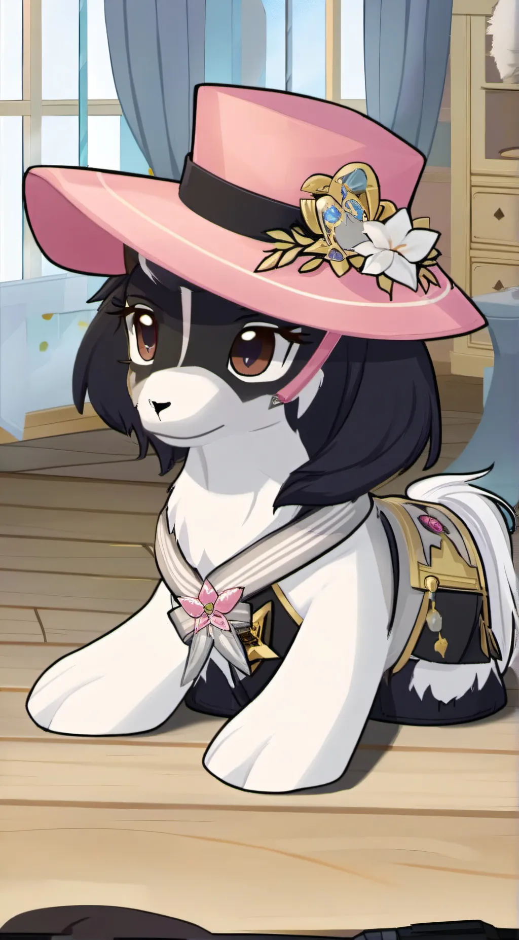 ai character: winter  background