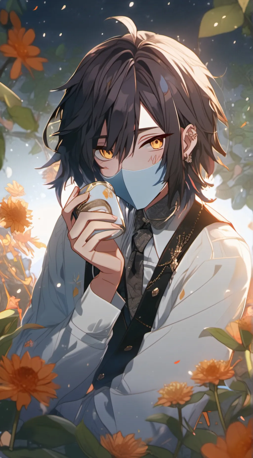 ai character: Obanai Iguro background