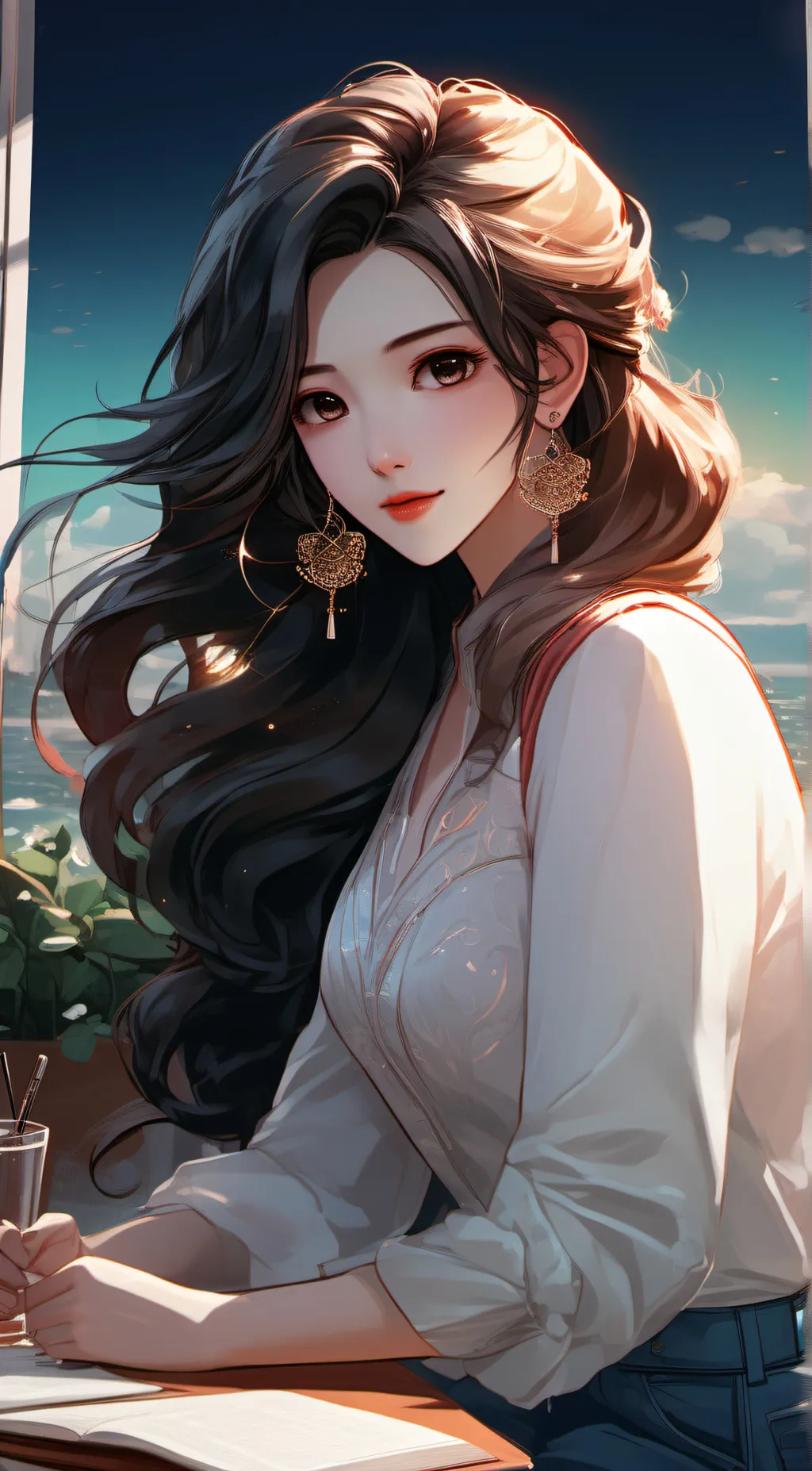 ai character: Scarlett  background