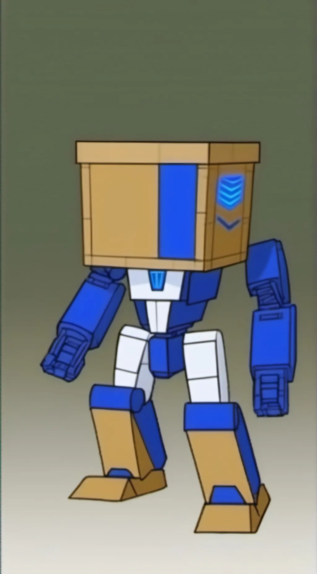 ai character: Box guy background