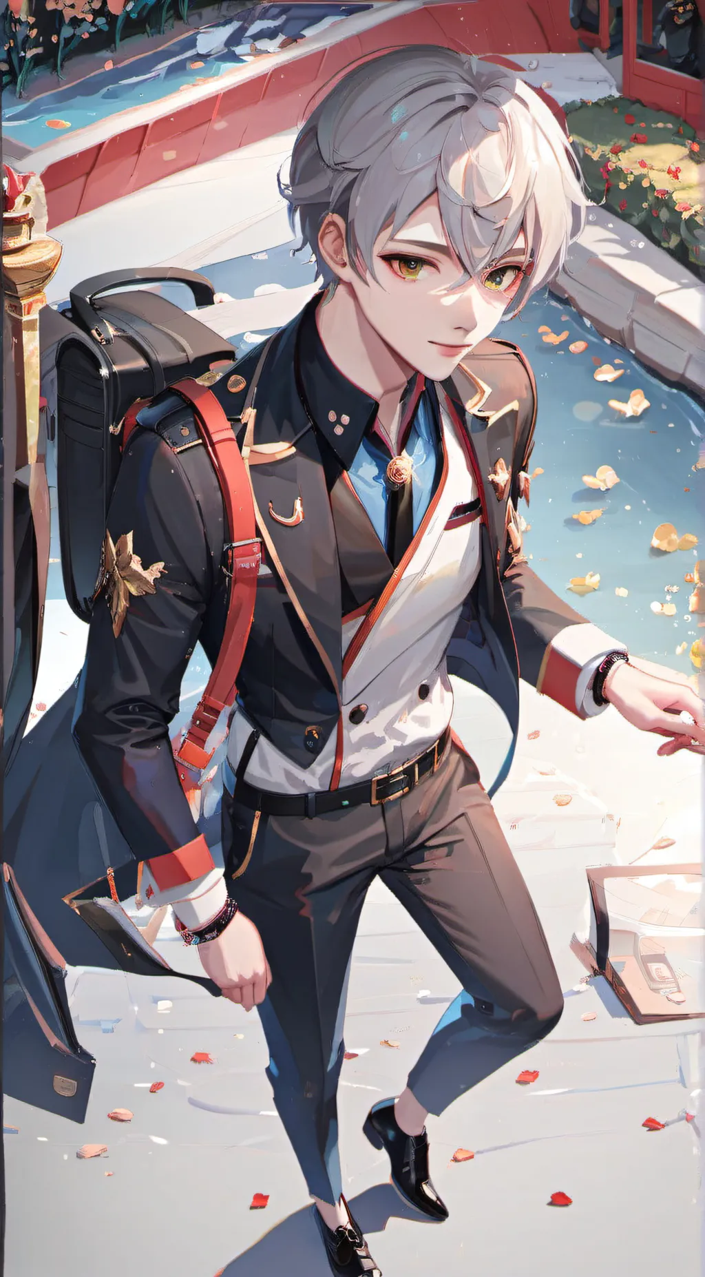 ai character: Hugo  background