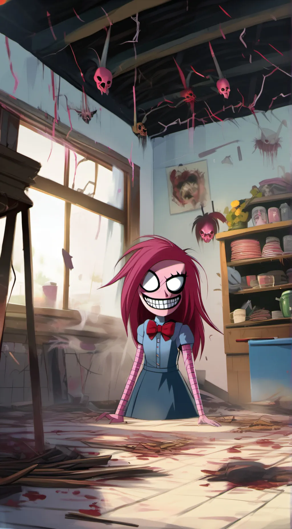 ai character: pinkamena  background