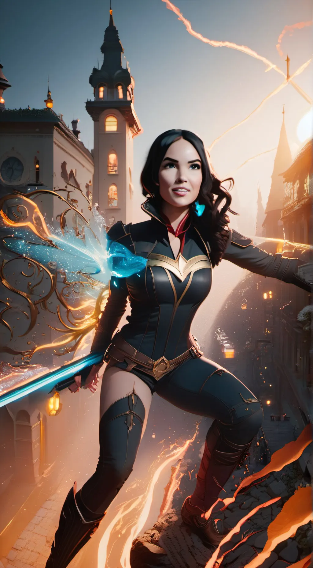 ai character: speed girl  background