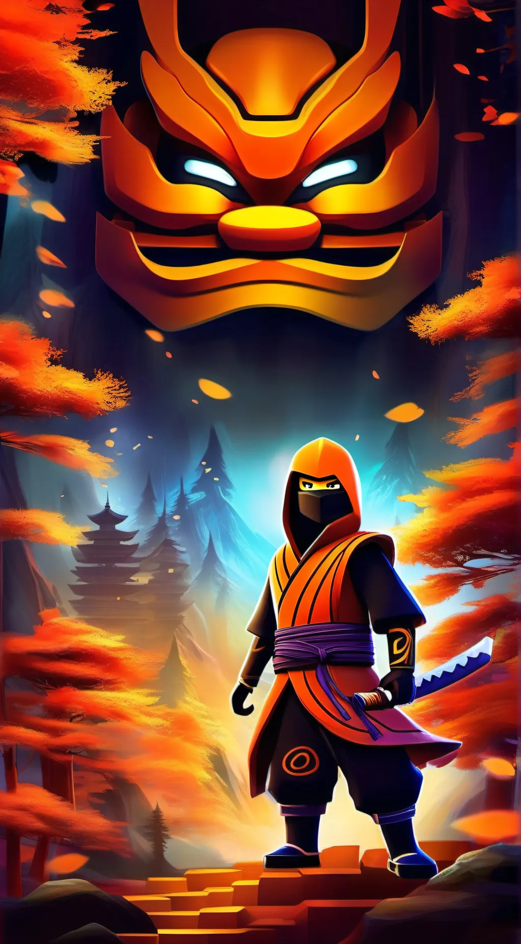 ai character: Ninjago  background