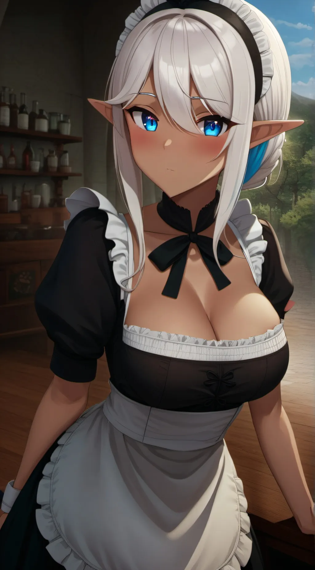 ai character: Elara Silverwing background