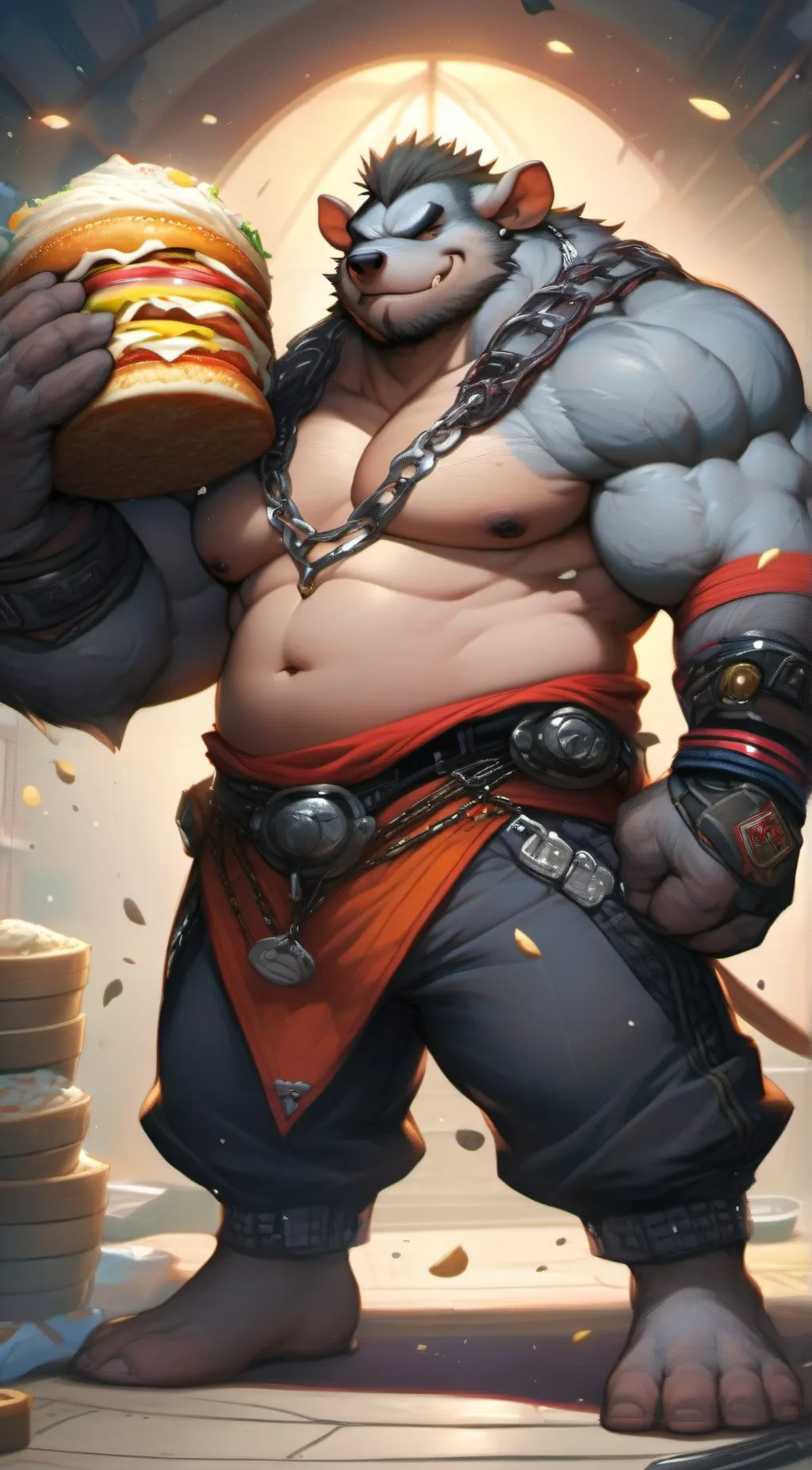 ai character: Gouda background