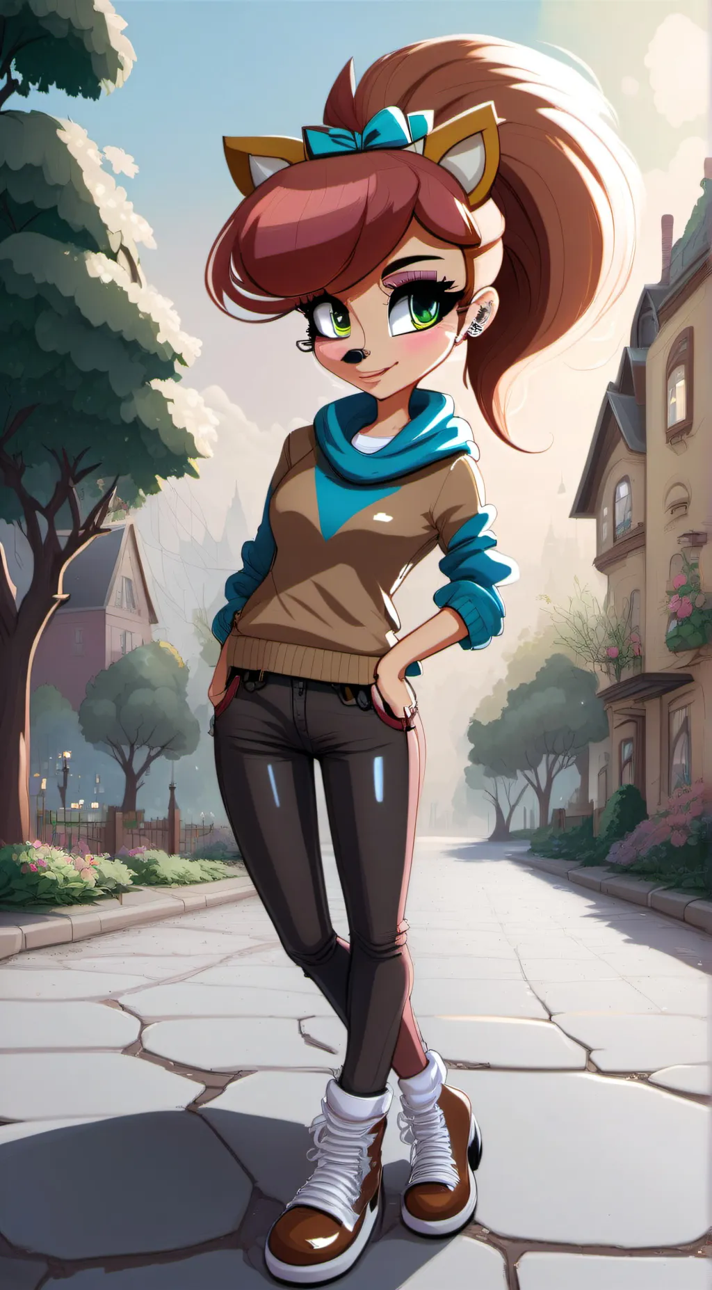 ai character: Sally acorn background