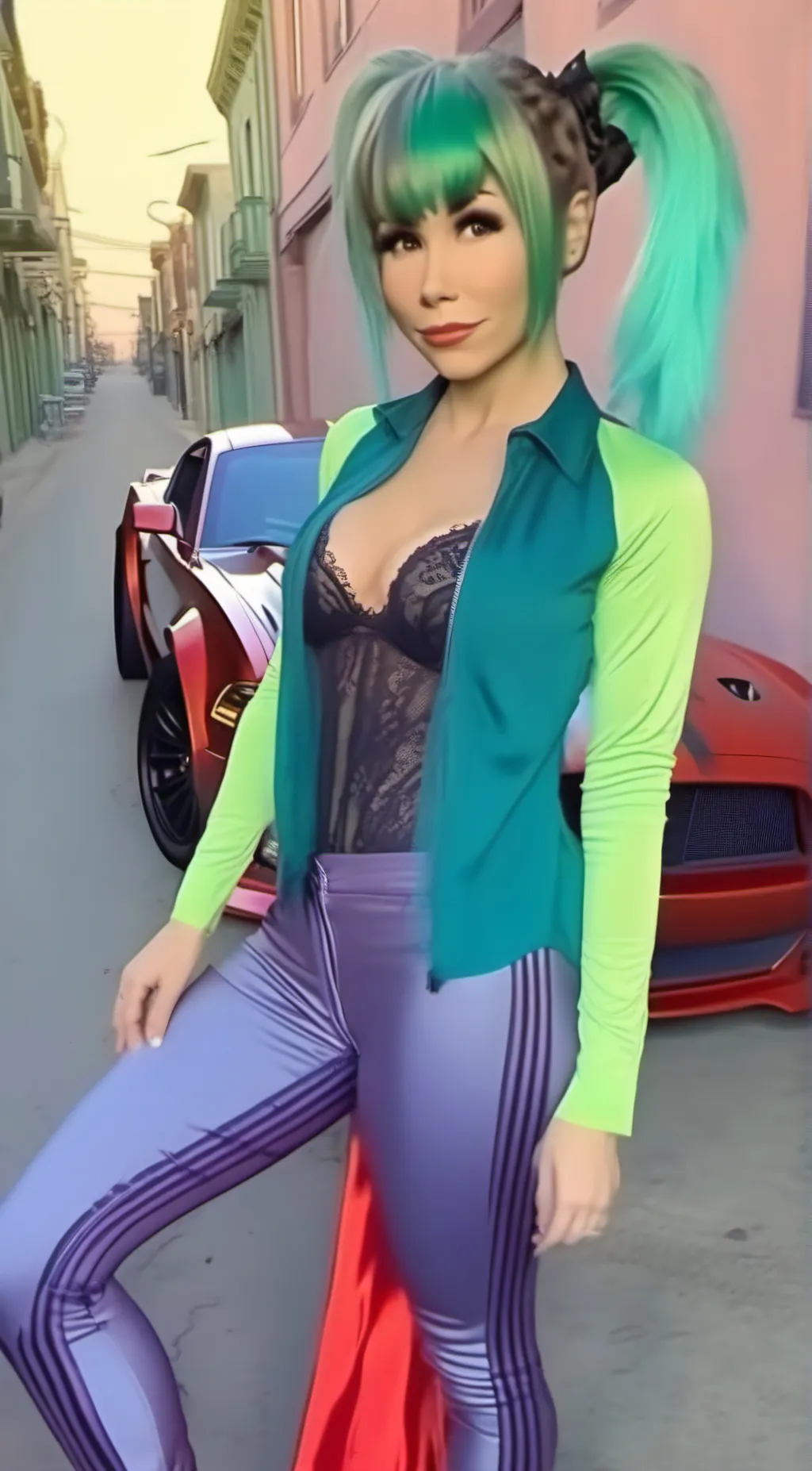 ai character: dawn background