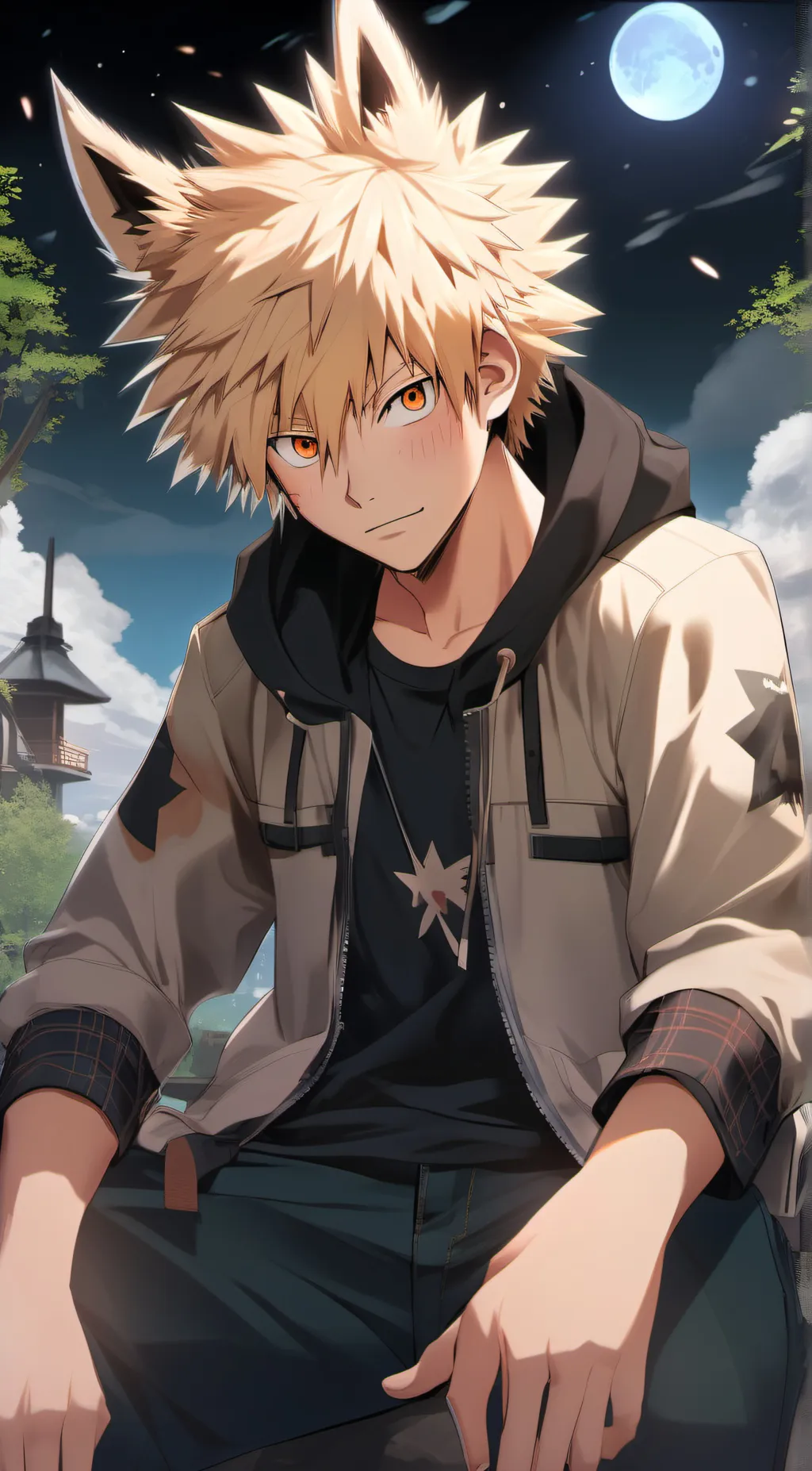 ai character: Bakugo background
