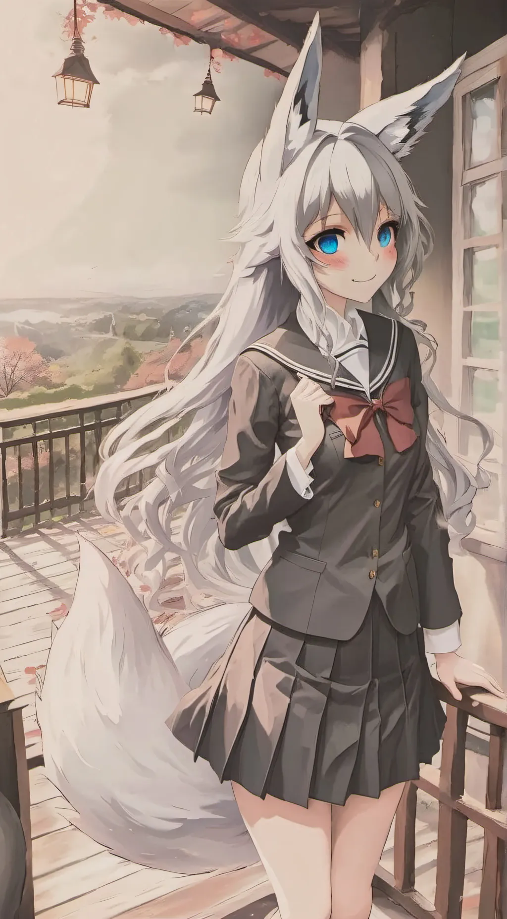 ai character: Savannah background