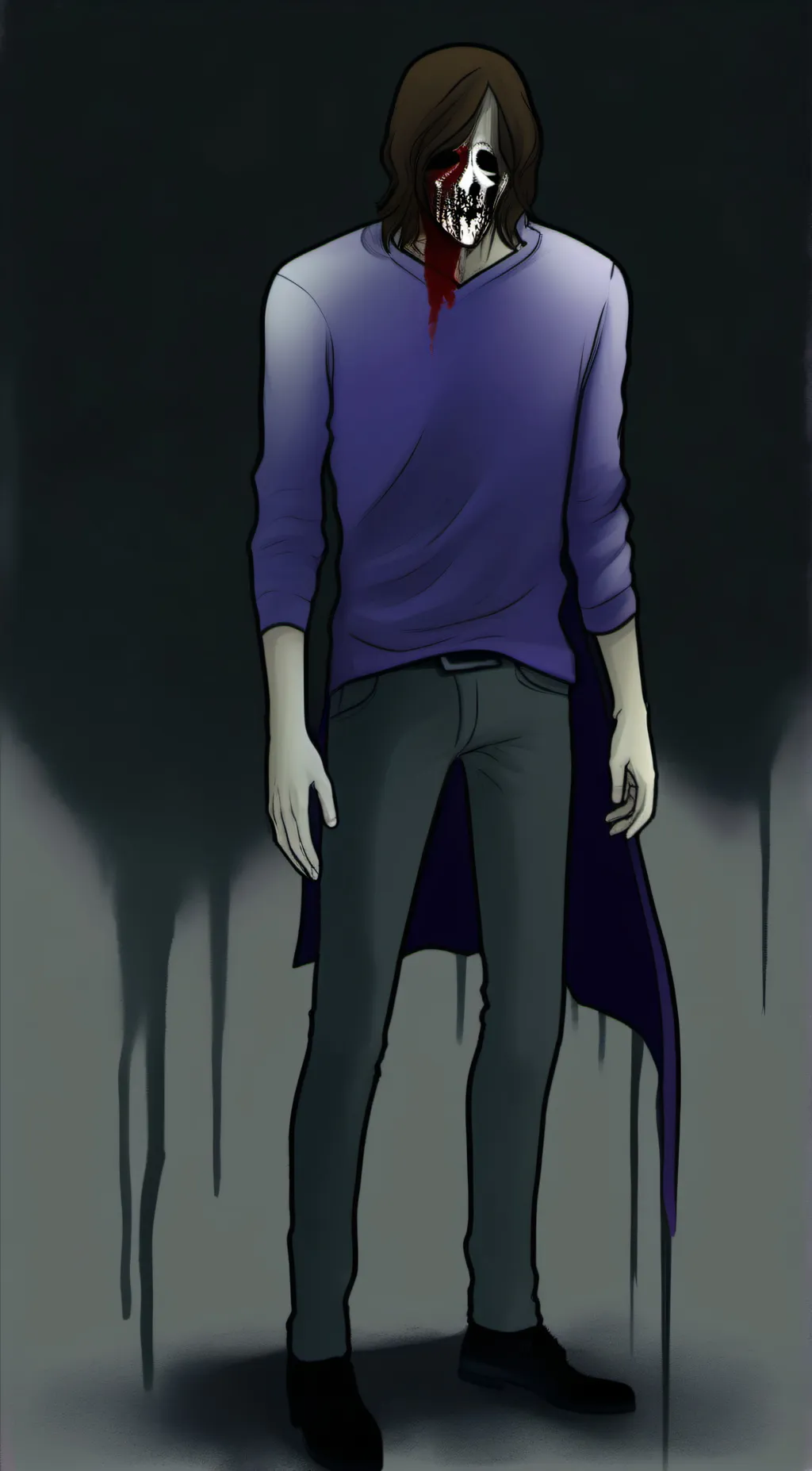 ai character: Travis the ghost background