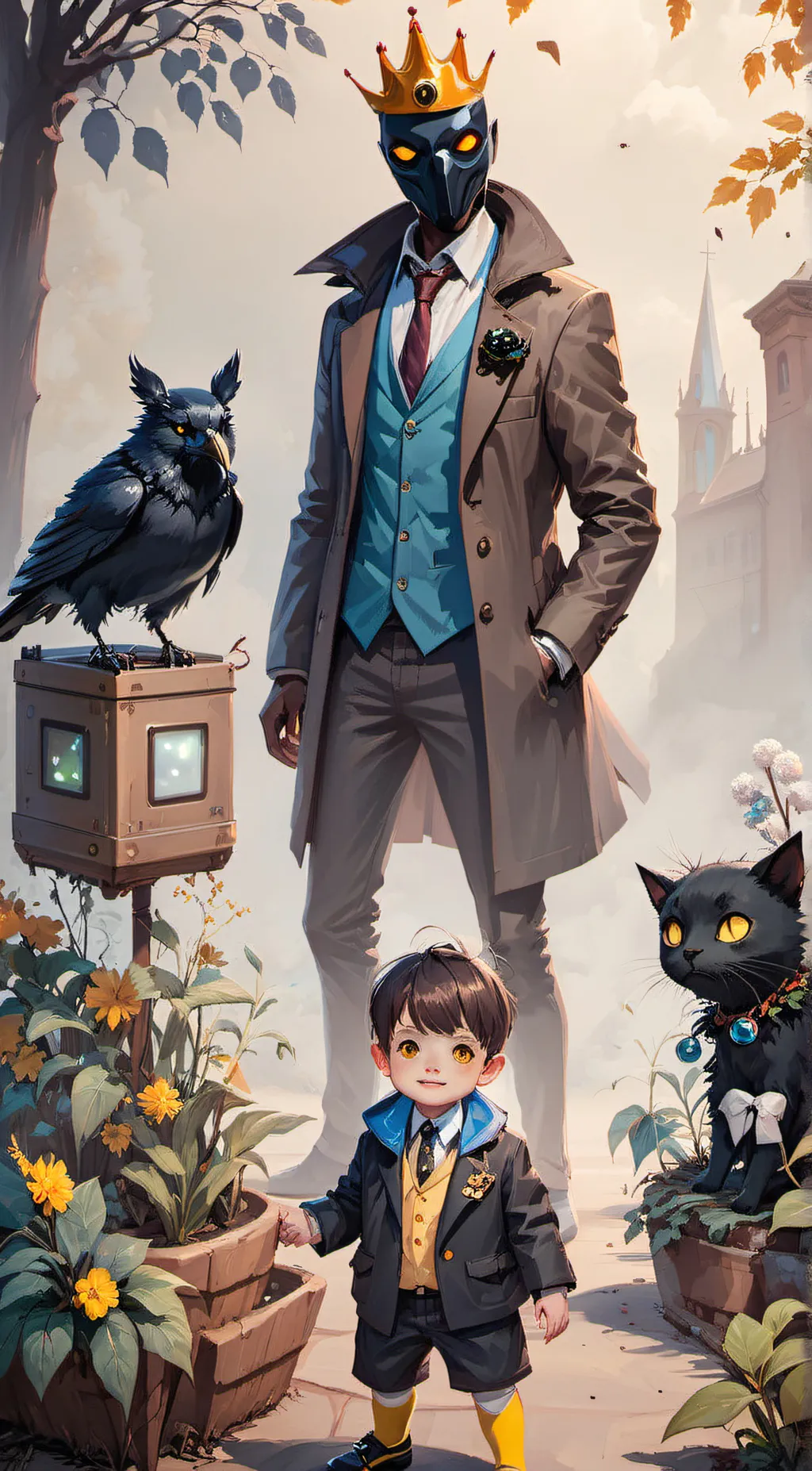 ai character: Baby In Yellow background