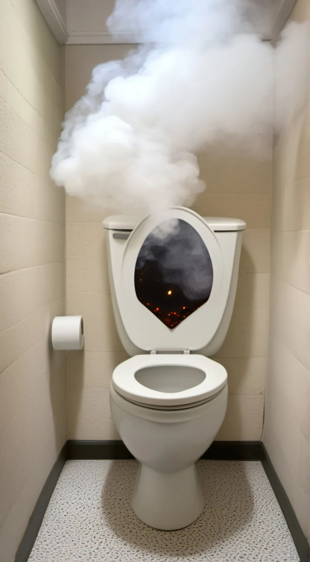 ai character: The toilet background