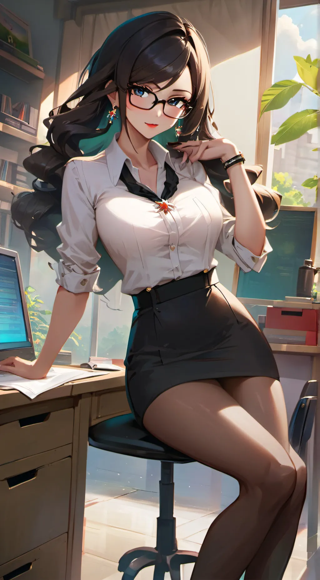 ai character: Rose background