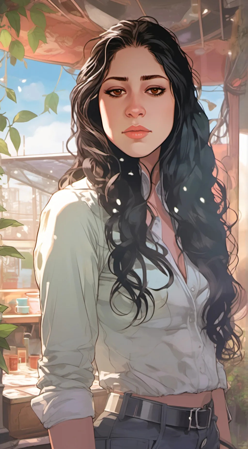 ai character: Roselle  background