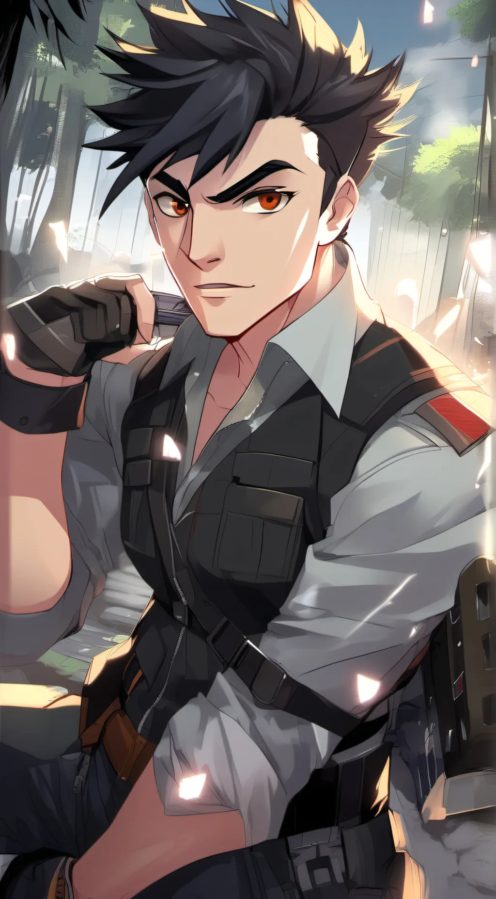 ai character: Blitz,fromhelluva) background