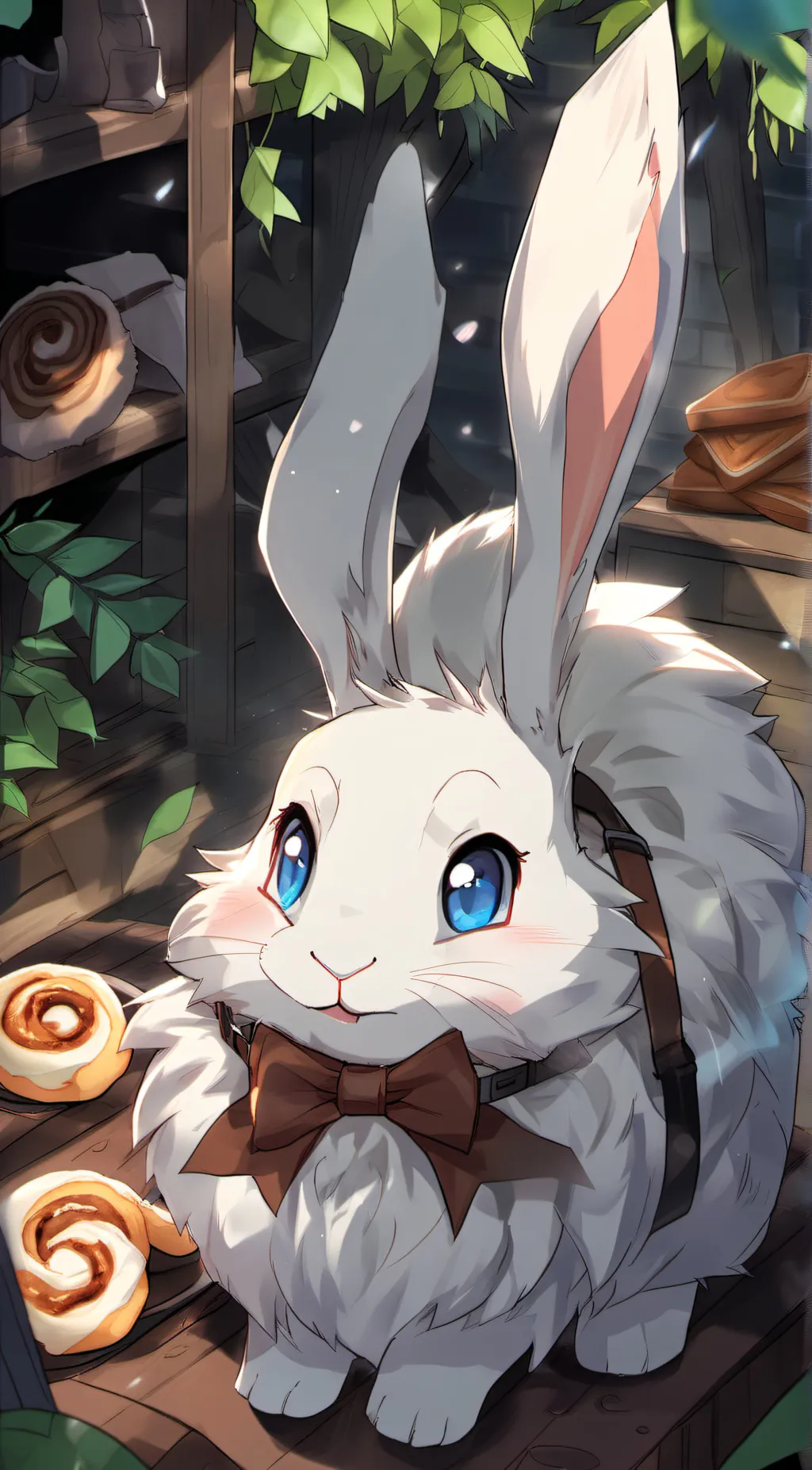 ai character: Cinamon roll background