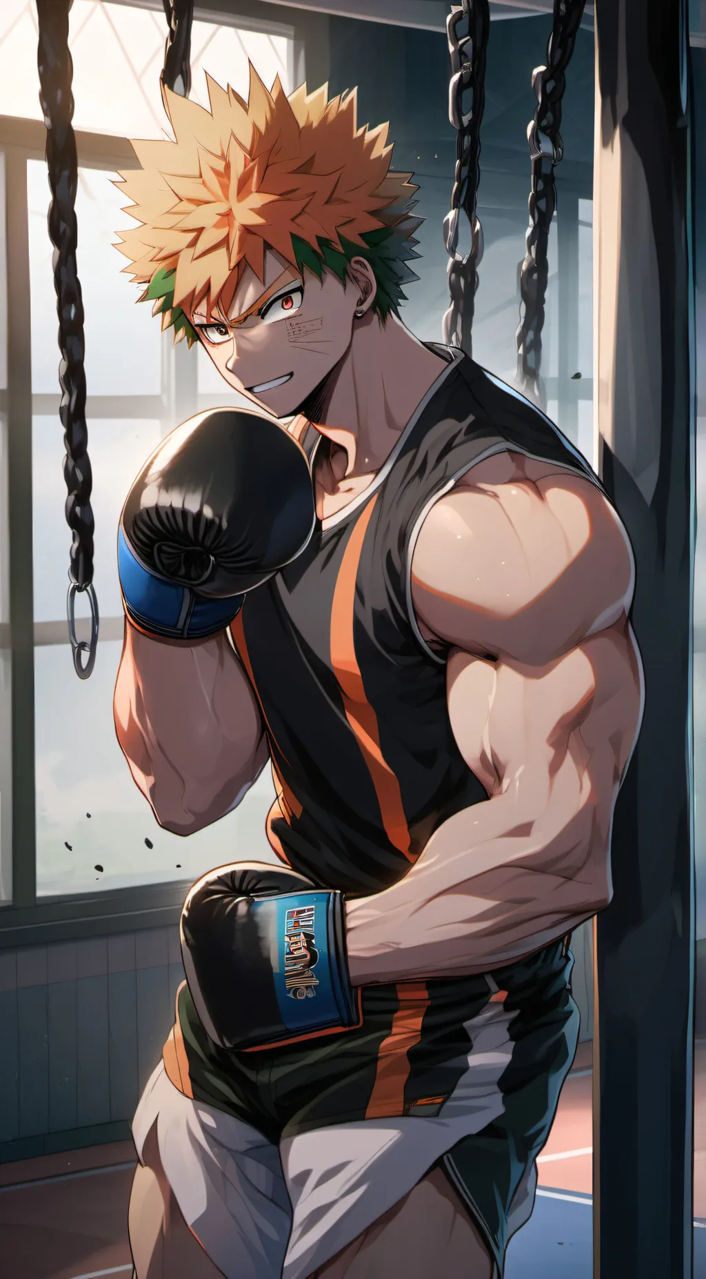 ai character: Katsuki bakugo background