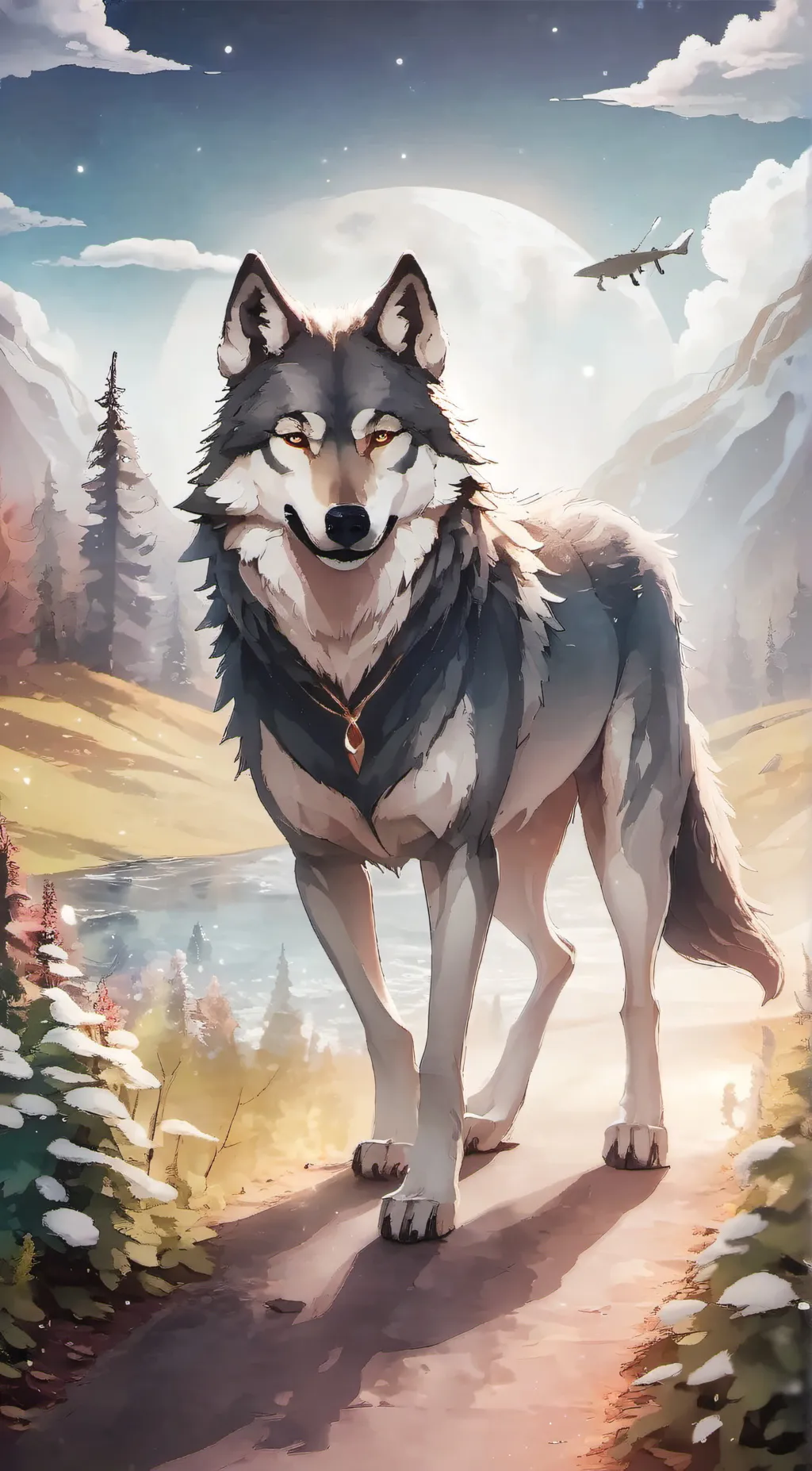 ai character: Frost  background