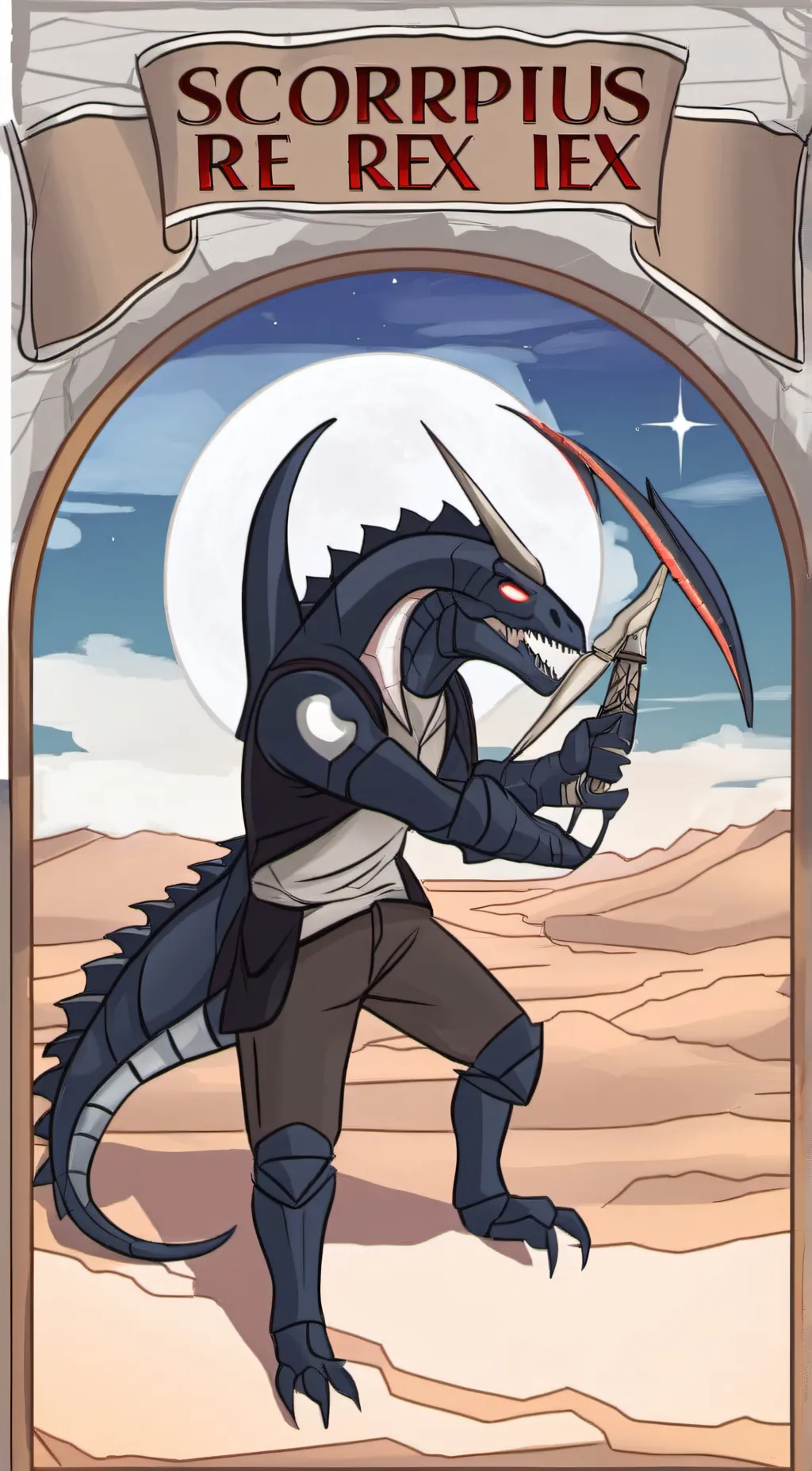ai character: Scorpius, Rex background