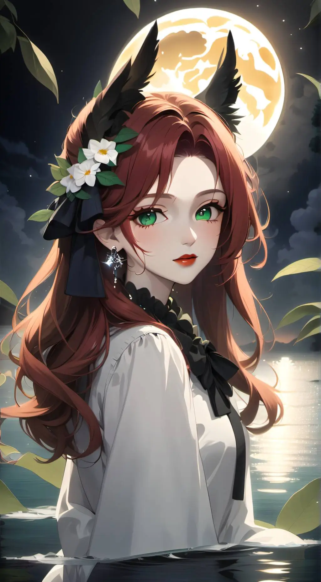 ai character: Scarlet background