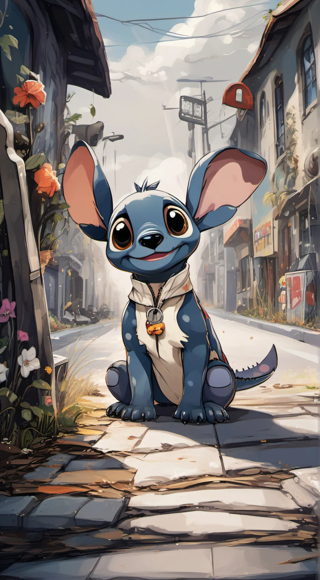 ai character: Stich background