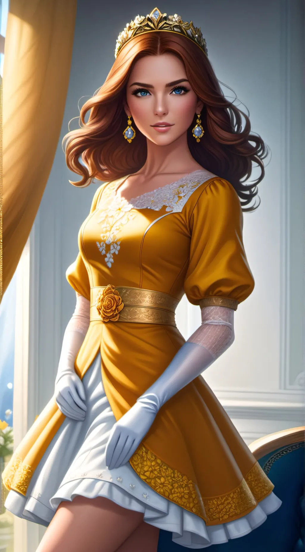 ai character: Princess Daisy background