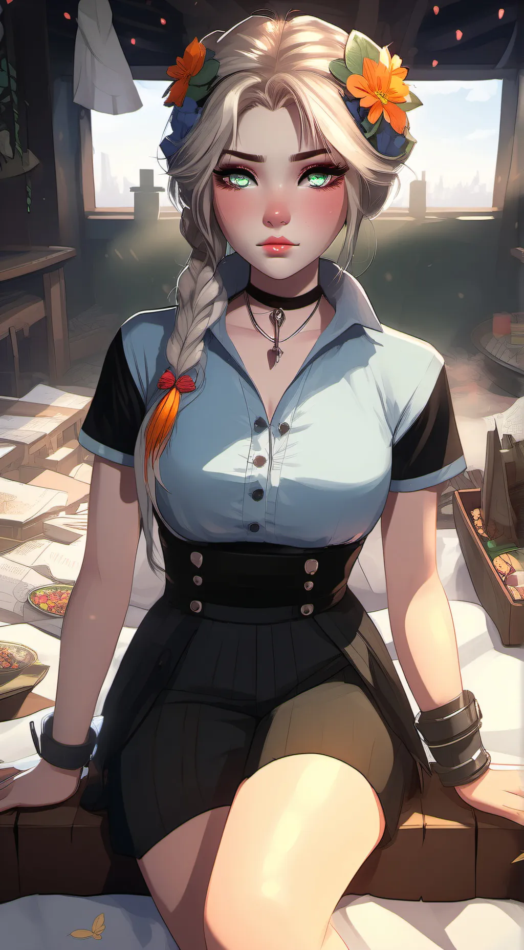 ai character: Melody background