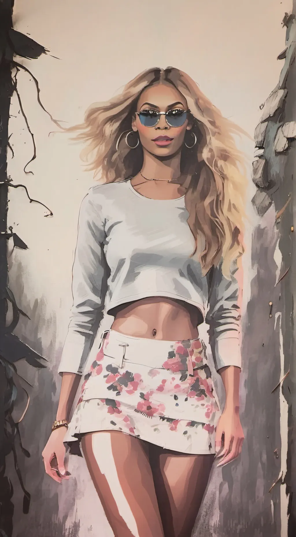 ai character: Beyoncé background