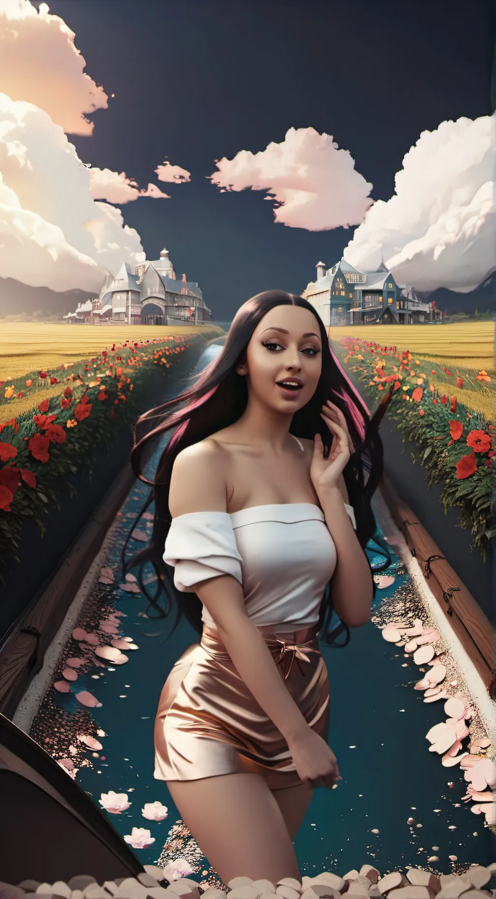 ai character: Pink Pantheress background