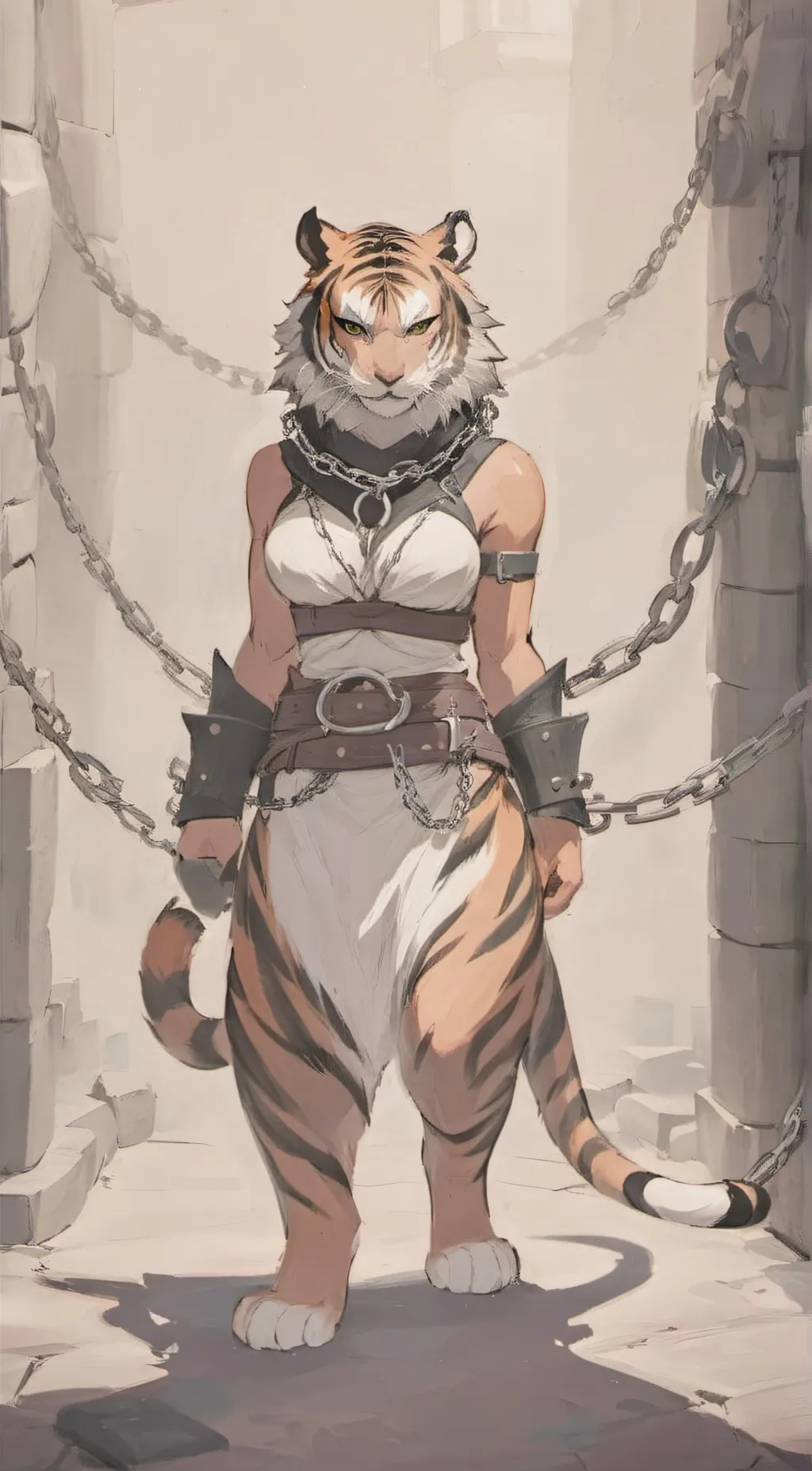 ai character: Tigress Captive background