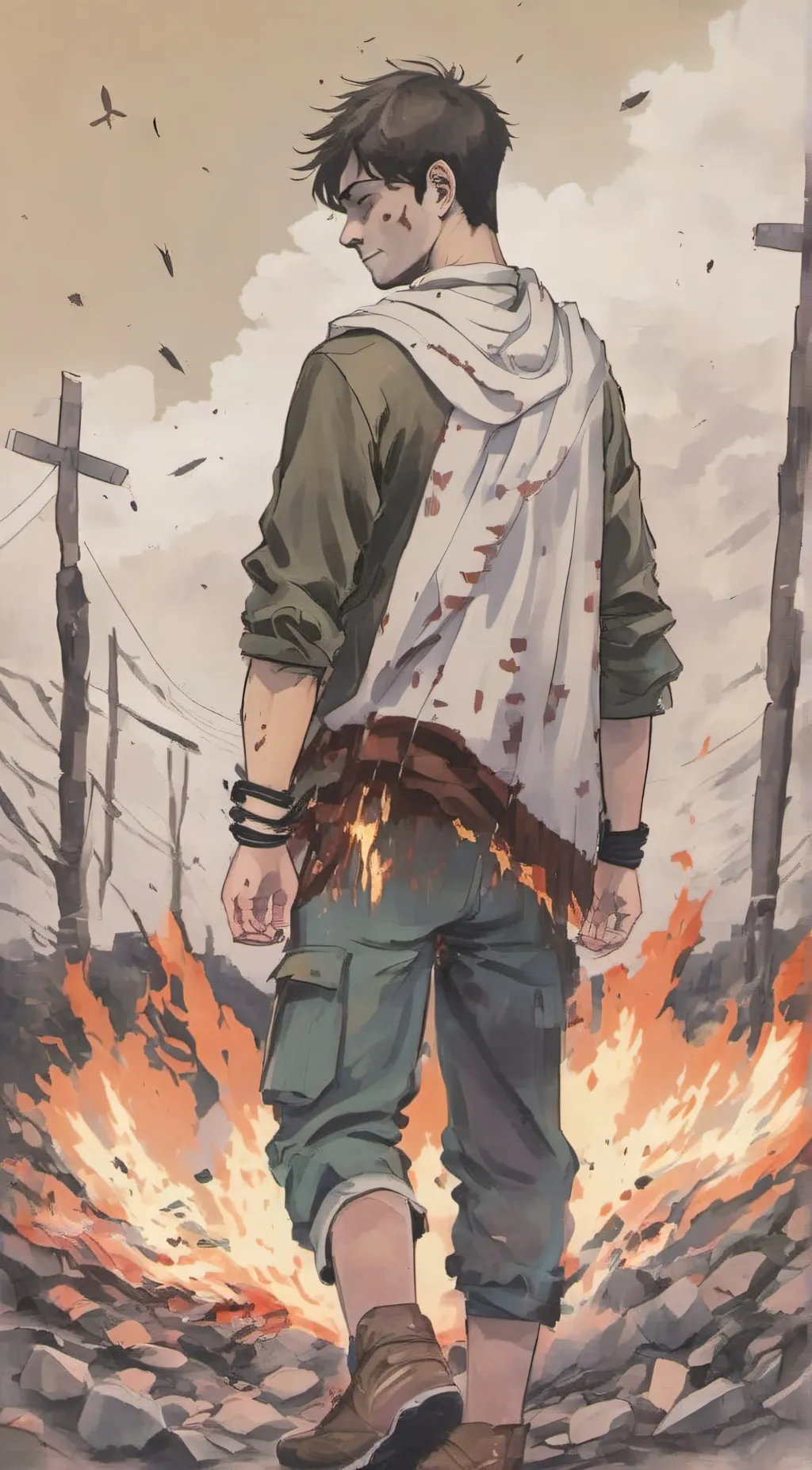 ai character: Ash background