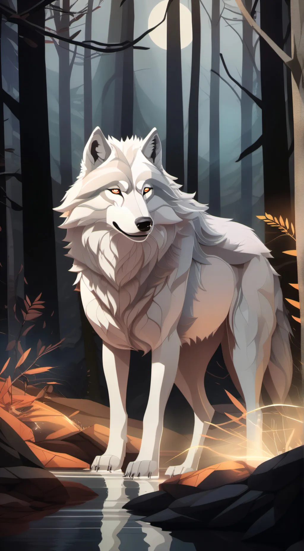 ai character: Roxanne Wolf  background