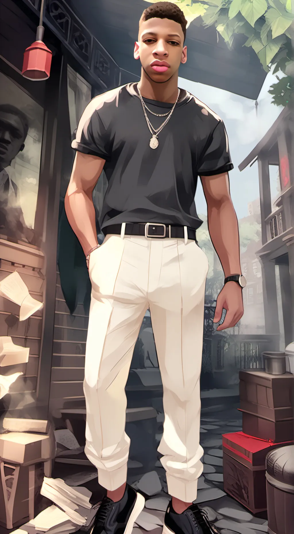 ai character: Choppa background