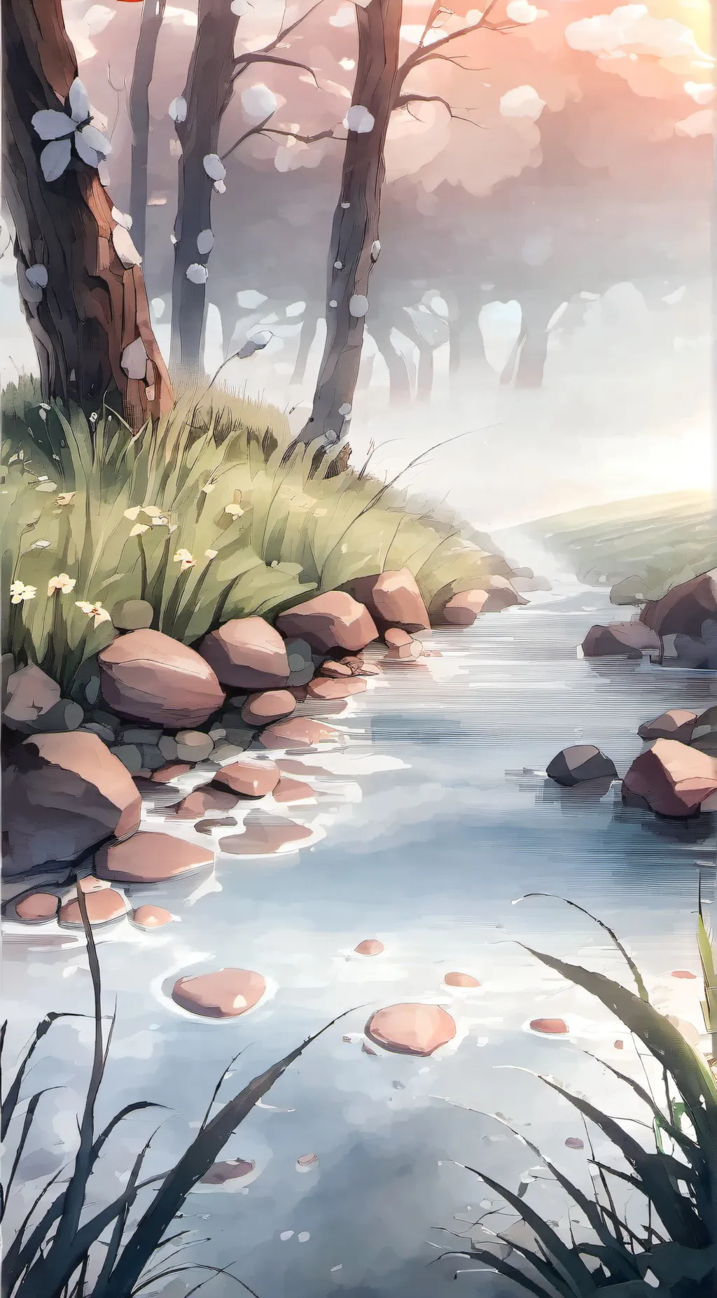 ai character: Water  background