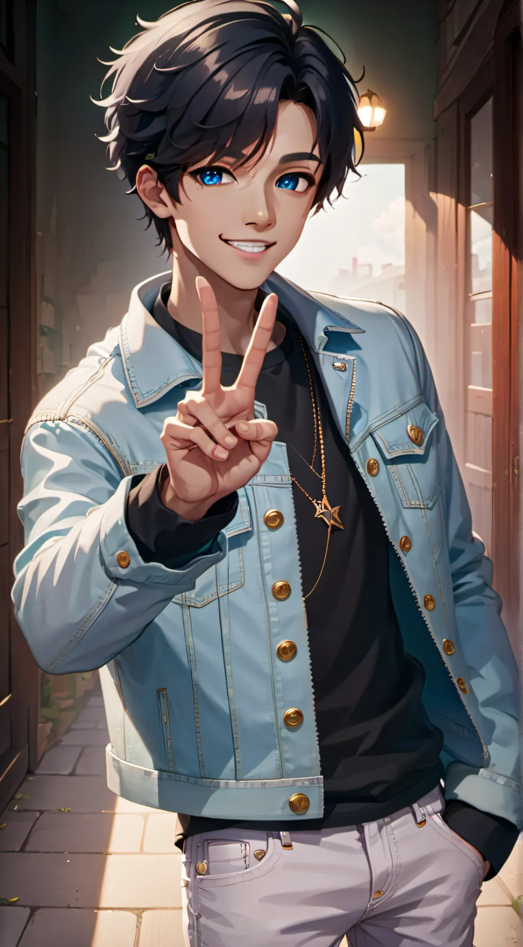 ai character: pirce background