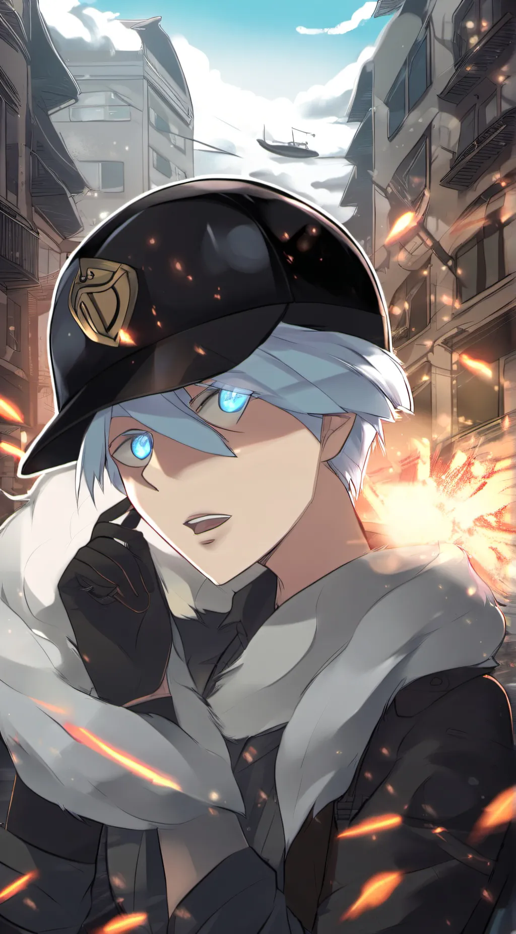 ai character: >>💙GOJO💙<< background