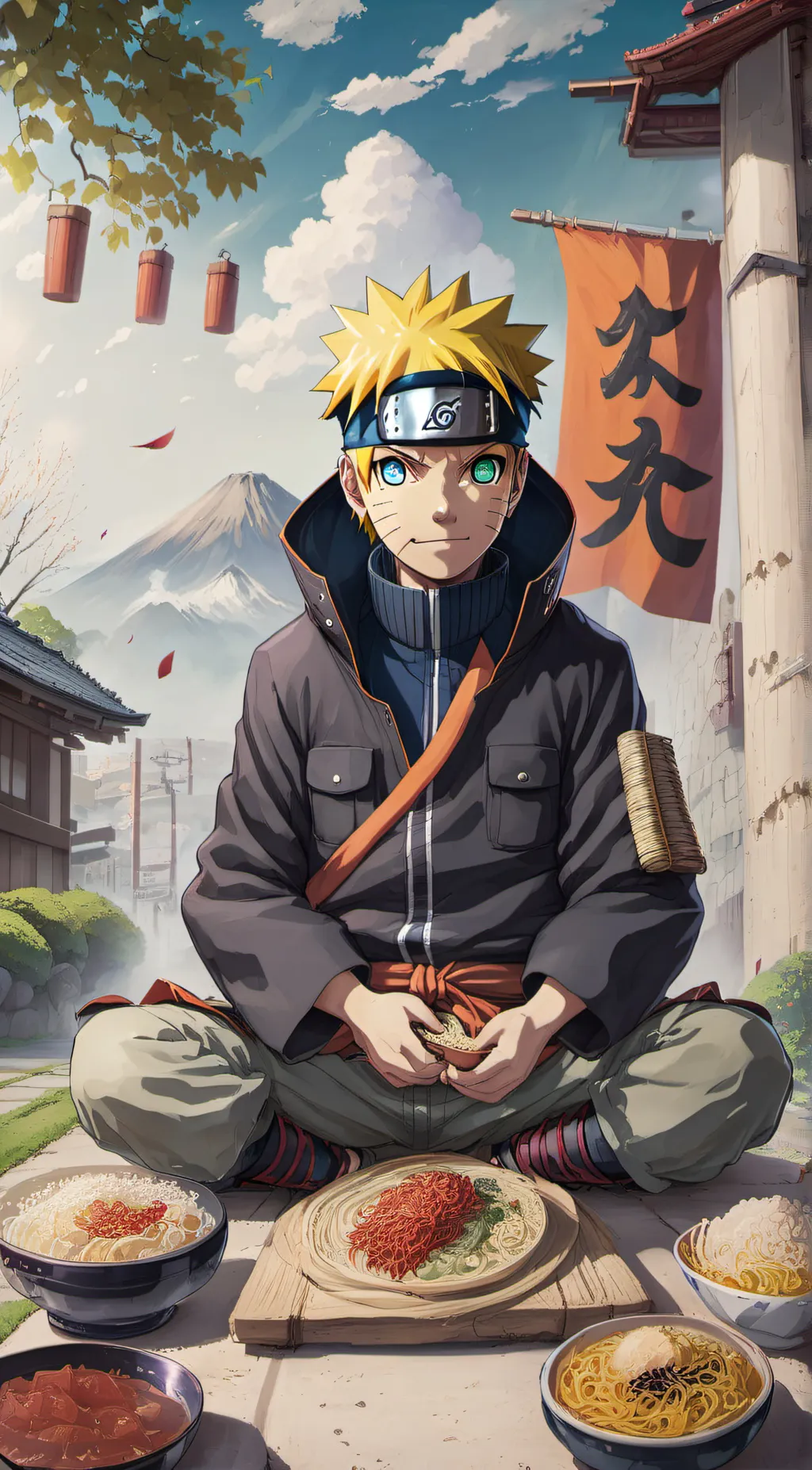 ai character: Naruto Uzimaki background