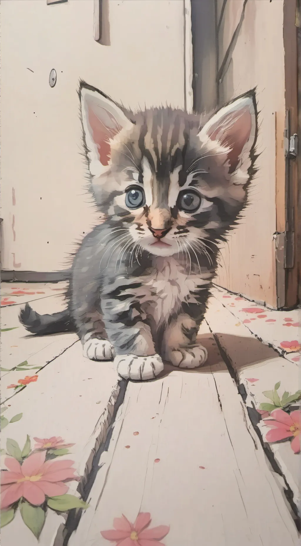 ai character: tiny background